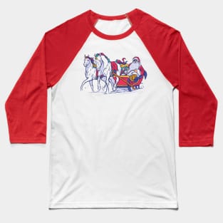 Unicorn Santa Baseball T-Shirt